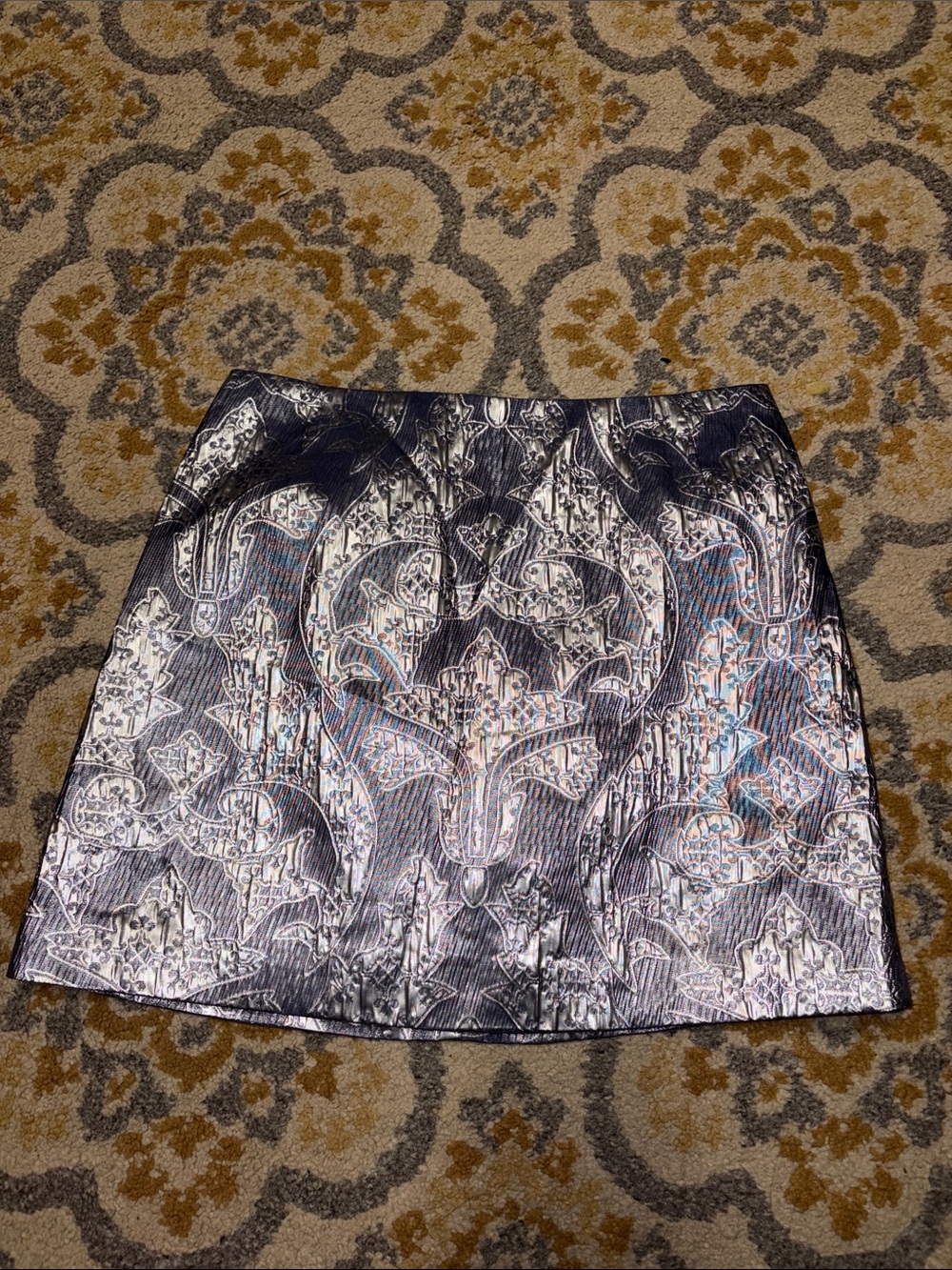 H&M silver mini skirt